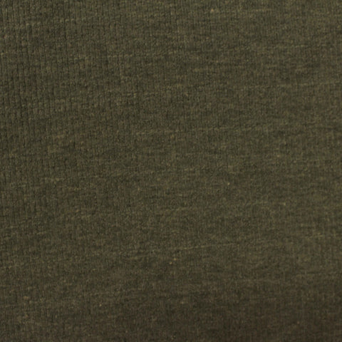 Dark Olive Ribbed Rib Knit, Poly-Viscose