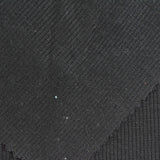 Cotton Polyester Stretch Rib Knit Fabric, 333 gsm, 120 cm — Black — photo 1