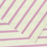 Lavender Horizontal-Stripe Ponte Knit, Viscose-Nylon — photo 1