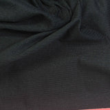 Striped Knit Fabric, 150 gsm, 135 cm — Black — photo 1