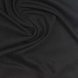 Cotton Polyester Interlock Knit Fabric, 185 gsm, 165 cm — Black — photo 1