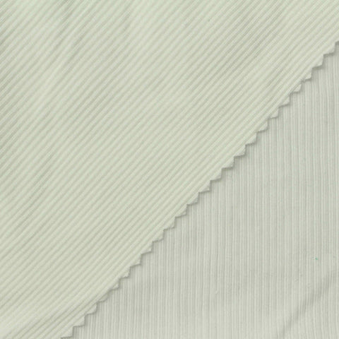 Viscose Stretch Rib Knit Fabric, 260 gsm, 160 cm — Green