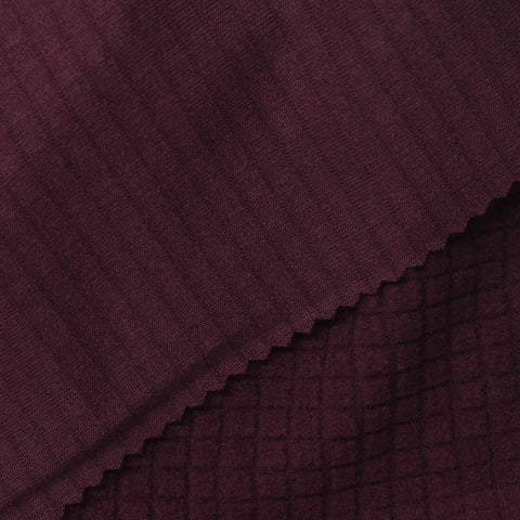 Polyester Stretch Fleece Fabric, 255 gsm, 165 cm — Purple