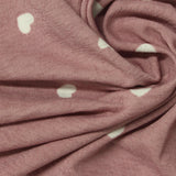 White Hearts Jersey Knit, Polyester — photo 1
