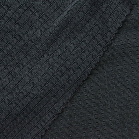 Black Tone-on-Tone Square Mesh, Polyester
