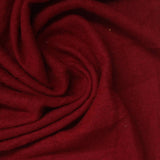 Brushed Polyester Viscose Stretch Chunky Knit Fabric, 189 gsm, 160 cm — Red — photo 1