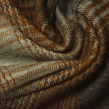 Brown Abstract Jacquard, Polyester — photo 1