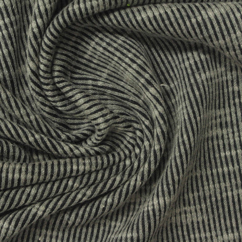 Light Grey Stripe Jersey Knit, 166 gsm