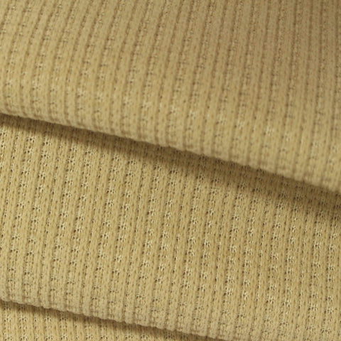 Beige Ribbed Fleece, Polyester