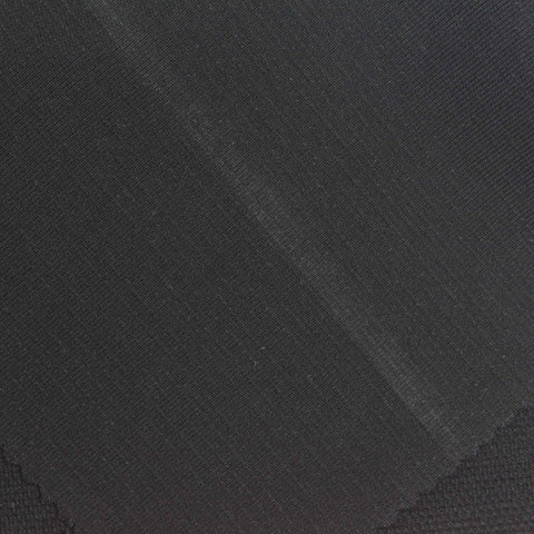 Black Grid Piqué Knit, Cotton-Poly