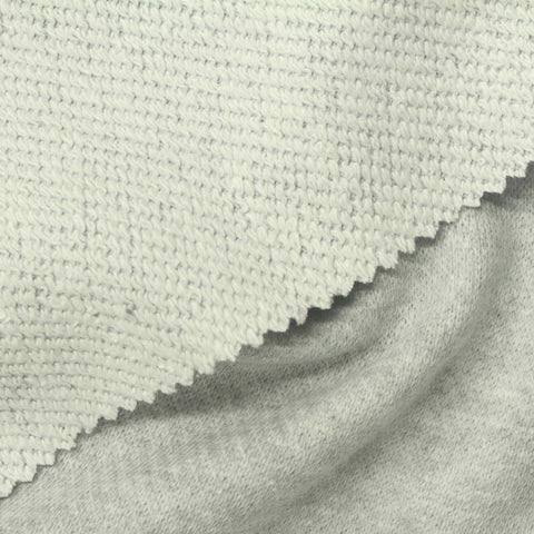 Light Grey Marl French Terry, Cotton-Poly, 270 gsm, 165 cm, ref EF-272604