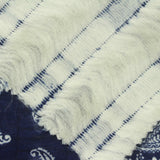 White Paisley Scuba Knit, Polyester — photo 1
