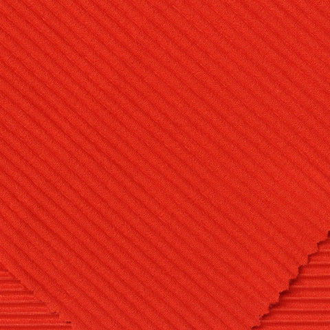 100% Polyester Linen-Look Fabric, 290 gsm, 160 cm — Red