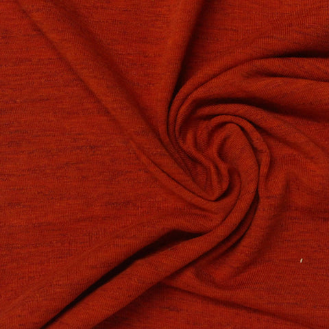 Cotton Polyester Stretch Jersey Knit Fabric, 160 gsm, 167 cm — Red