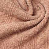 Light Peach Vertical-Stripe Jacquard, Polyester — photo 1