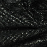 Black Marl Rib Knit, Cotton — photo 1
