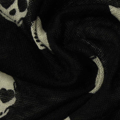White Skull Jacquard, Polyester