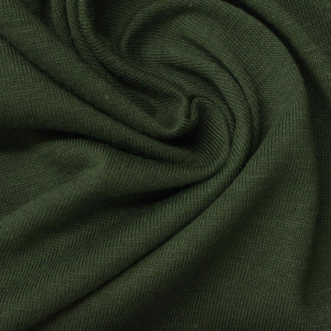 Cotton Polyester Jersey Knit Fabric, 160 gsm, 160 cm — Green