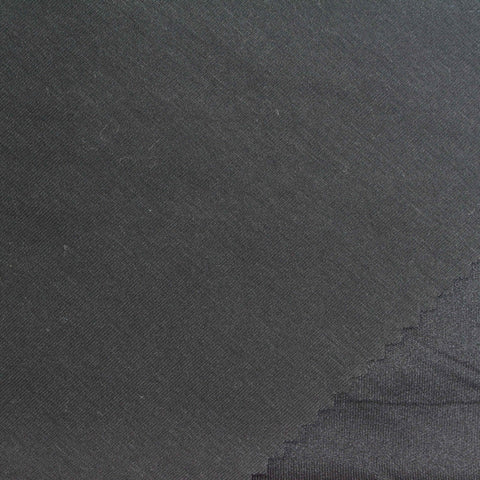 Polyester Cotton Stretch Scuba Knit Fabric, 230 gsm, 164 cm — Grey