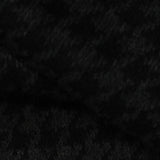Black Houndstooth Interlock Knit, Poly-Cotton, 439 gsm — photo 1