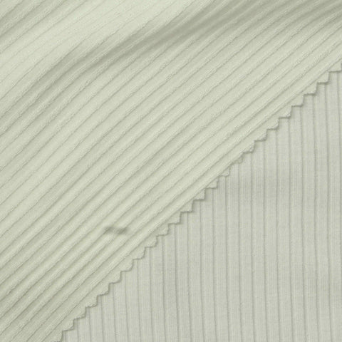 Viscose Stretch Rib Knit Fabric, 270 gsm, 125 cm — Khaki
