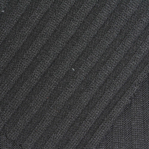 Polyester Stretch Rib Knit Fabric, 240 gsm, 158 cm — Grey