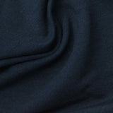 Cotton Polyester Stretch French Terry Fabric, 310 gsm, 125 cm — Navy — photo 1