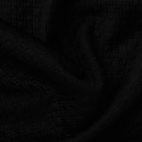 Jacquard Knit Fabric, 306 gsm, 160 cm — Black — photo 1