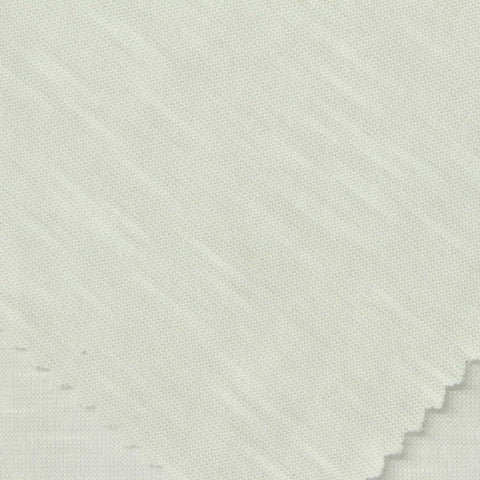 Slub Polyester Viscose Jersey Knit Fabric, 130 gsm, 180 cm — White