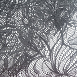 Charcoal Floral Lace, Nylon — photo 1