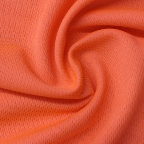 100% Polyester Birdseye Knit Fabric, 135 gsm, 175 cm — Orange