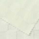 Jacquard 100% Polyester Knit Fabric, 270 gsm, 160 cm — White — photo 1