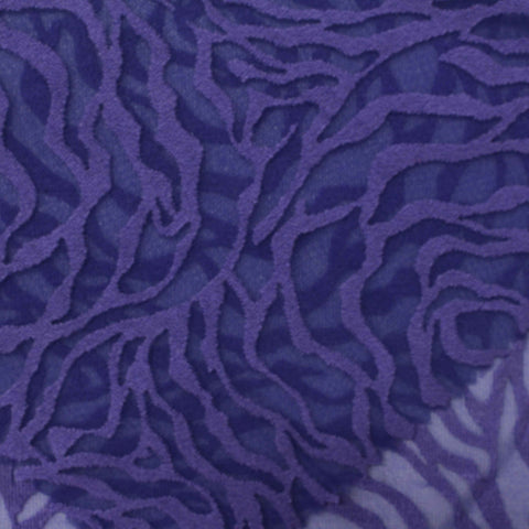 Purple Zebra Rib Knit