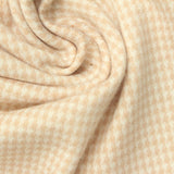 Beige Houndstooth Jacquard, Viscose-Poly — photo 1