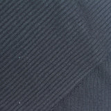 Viscose Polyester Stretch Rib Knit Fabric, 221 gsm, 168 cm — Navy — photo 1