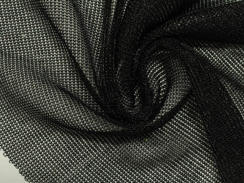 Viscose Metallic Stretch Jersey Knit Fabric, 162 gsm, 148 cm — Grey