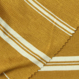 Mustard Horizontal-Stripe Rib Knit, Viscose — photo 1