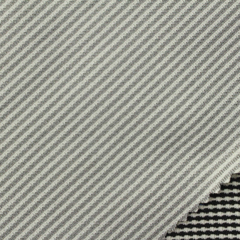 Jacquard Polyester Stretch Knit Fabric, 210 gsm, 180 cm — Black