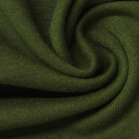 Green Marl Scuba Knit, Poly-Cotton, 246 gsm