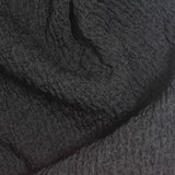 Black Textured Crepe, Polyester — photo 1