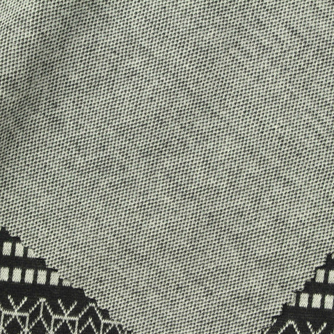 Black Geometric Jacquard, Poly-Viscose, 270 gsm