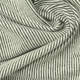 Black Vertical-Stripe Jacquard, Viscose-Poly, 200 gsm — photo 1