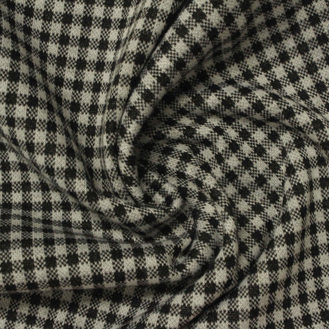 Black Check Jacquard, Polyester, 280 gsm