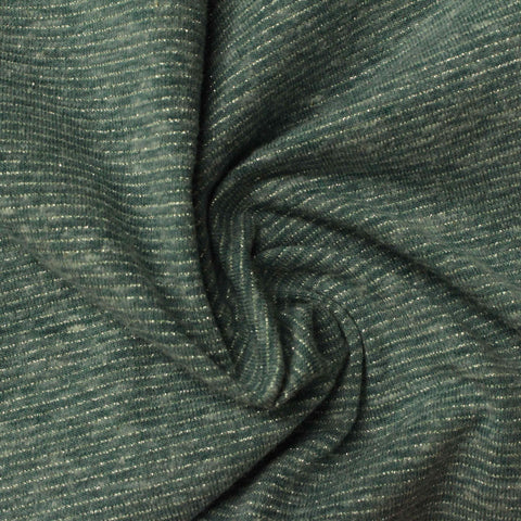 Dark Teal Heathered-Marl Jersey Knit