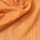 Orange Marl Rib Knit, Polyester, 105 gsm — photo 1