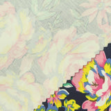 Pink Floral Woven, Cotton-Poly — photo 1