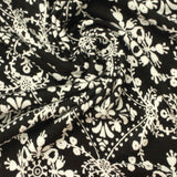 Printed 100% Viscose Knit Fabric, 150 gsm, 180 cm — Black — photo 1