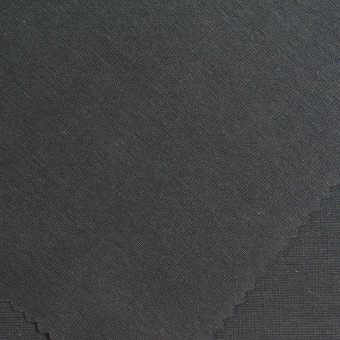 Cotton Polyester Stretch Ponte Knit Fabric, 200 gsm, 155 cm — Grey