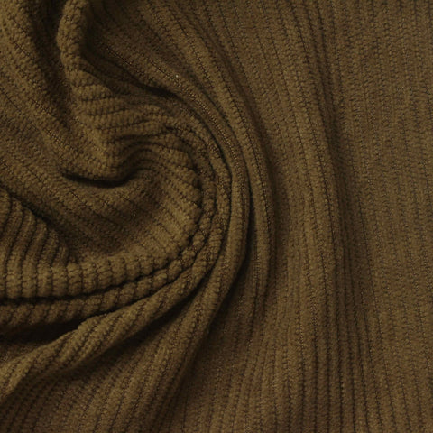 100% Polyester Corduroy Fabric, 210 gsm, 160 cm — Khaki