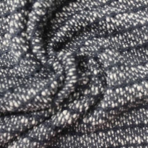 Chunky Knit Fabric, 390 gsm, 160 cm — Navy